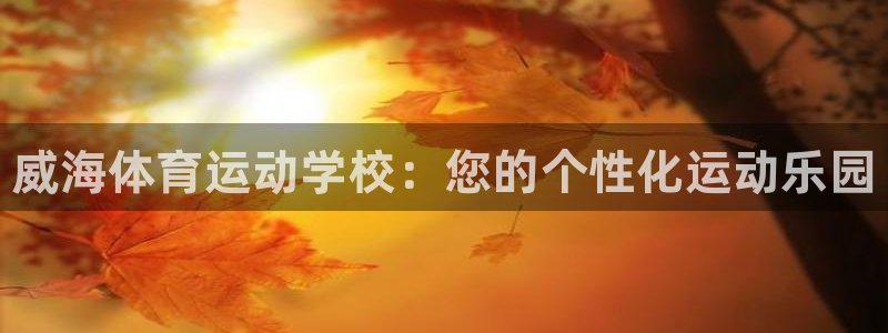 千亿国际官网下载平台注册：威海体育运动学校：您的个性化运动乐