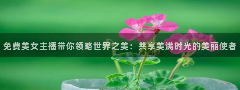 新球网直播：免费美女主播带你领略世界之美：共享美满时光的美丽使者